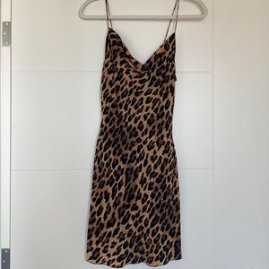 Alice and Olivia animal print mini dress